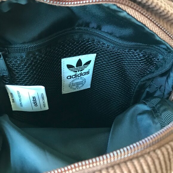 adidas  Corduroy Trefoil 2.0 Mini Backpack  Preloved Brown - Picture 6 of 7